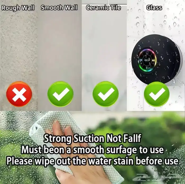 سماعة بلوتوث BT06 - بصوت قوي وإضاءة LED فاخرة 3