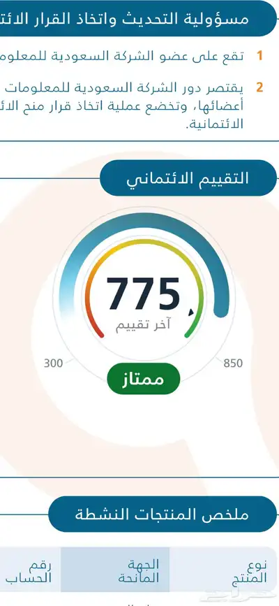 مطلوب سكور 750 0