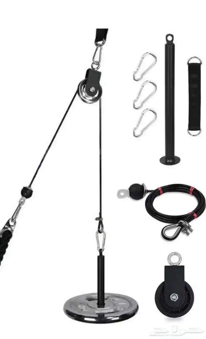 جهاز تمارين كيبل يشغل التراي والظهر 0