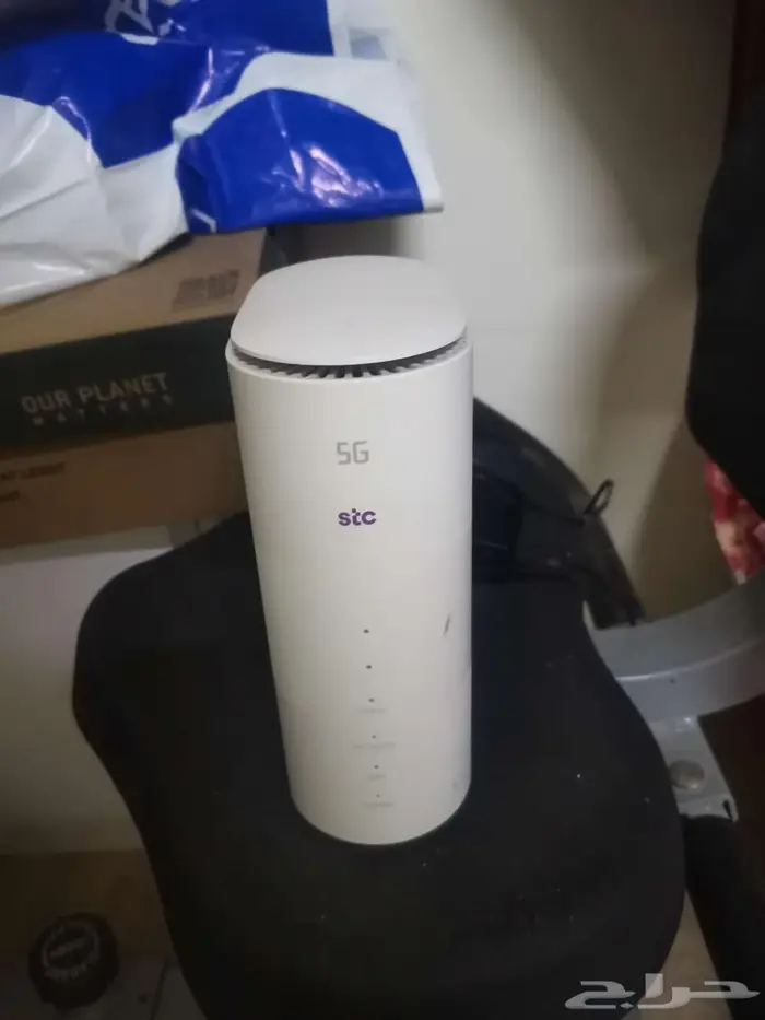 مودم stc 5g مستخدم ومعاه الكرتون والشاحن 1