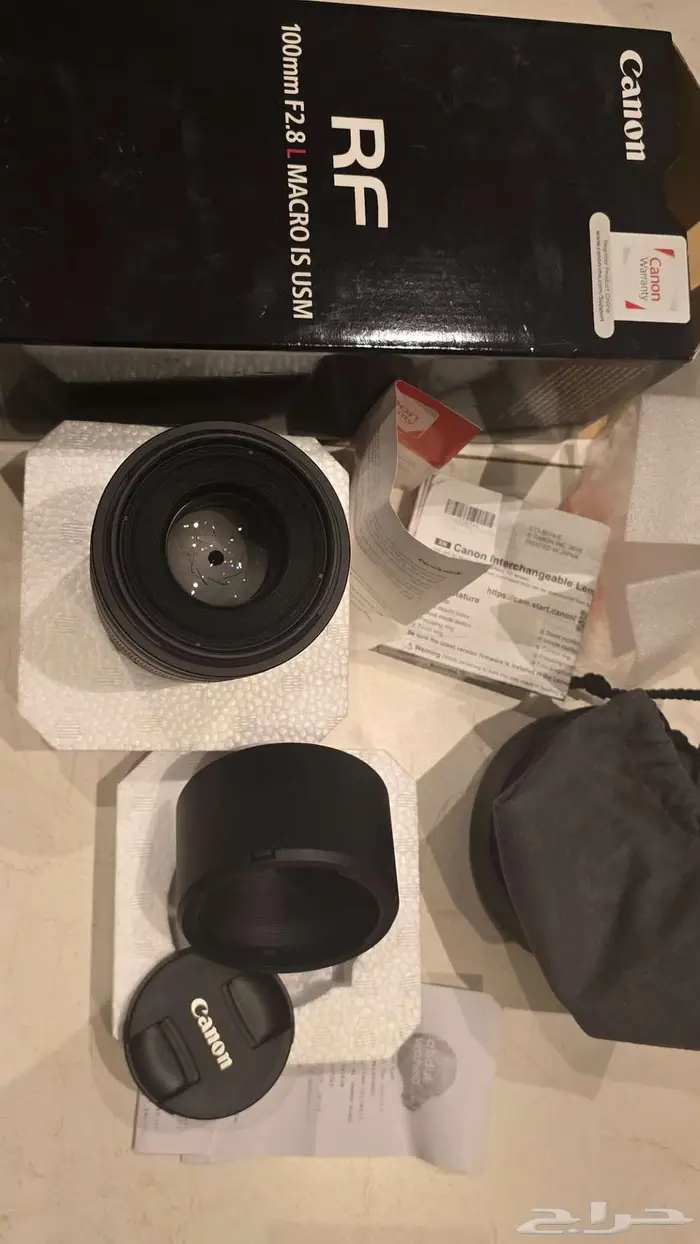 عدسات كانون RF100 macro و RF35 4