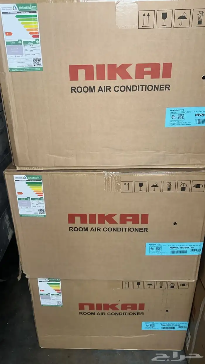 مكيف نيكاى 1.5 طن 18000 وحدة بارد شباك   NWAC18056C25 1