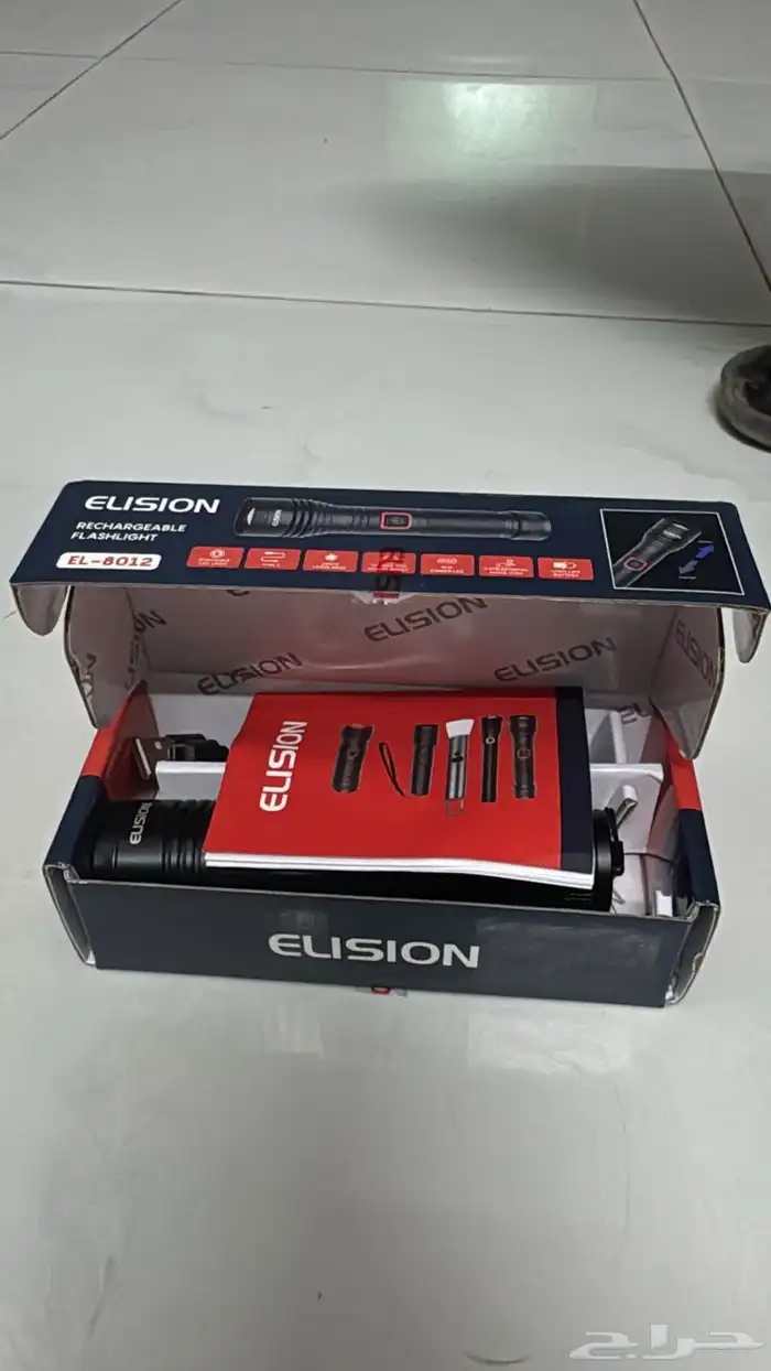 كشاف كرتونه جديد . 10 وات مدئ بعده 1000 متر بطاريه 1