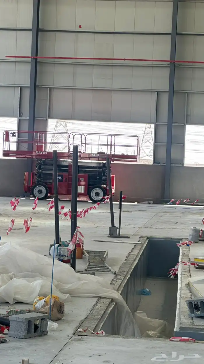 سيزر لفت للايجار مان لفت سقالات كهربائية جميع المقاسات 5