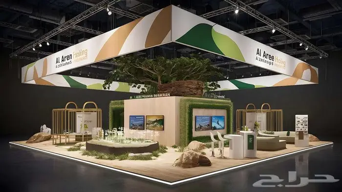 تصميم وتخطيط هندسي تصميم داخلي بوثات تصميم بوث معرض سبا محل 45
