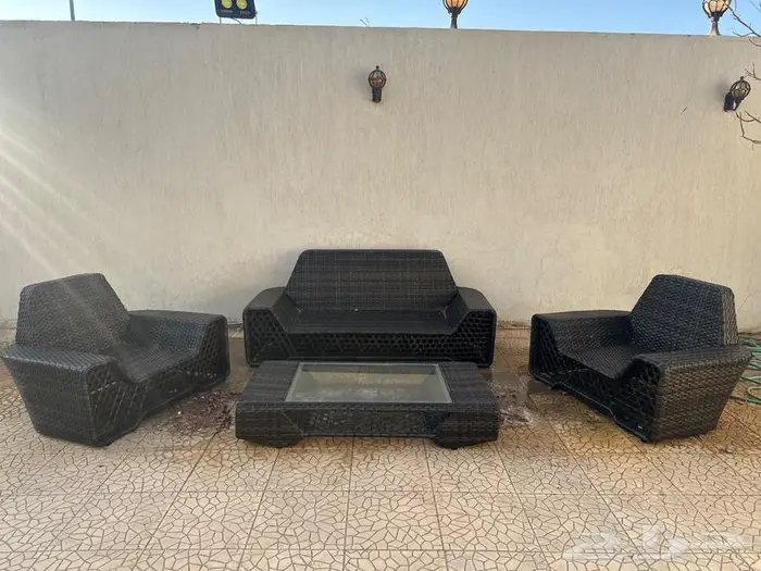 طقم جلسات خارجية موديرن طاولة 0