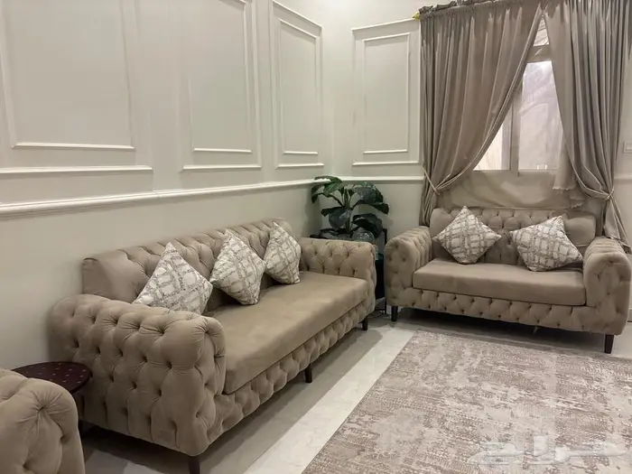 طقم كنب مودرن شبه جديد 0