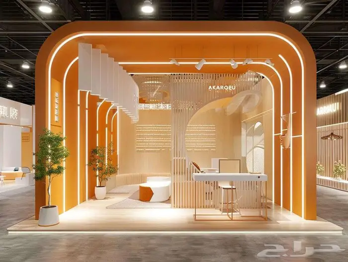 بوث داخلي تصميم سبا تصميم بوثات معارض تصميم وتخطيط هندسي SPA 68