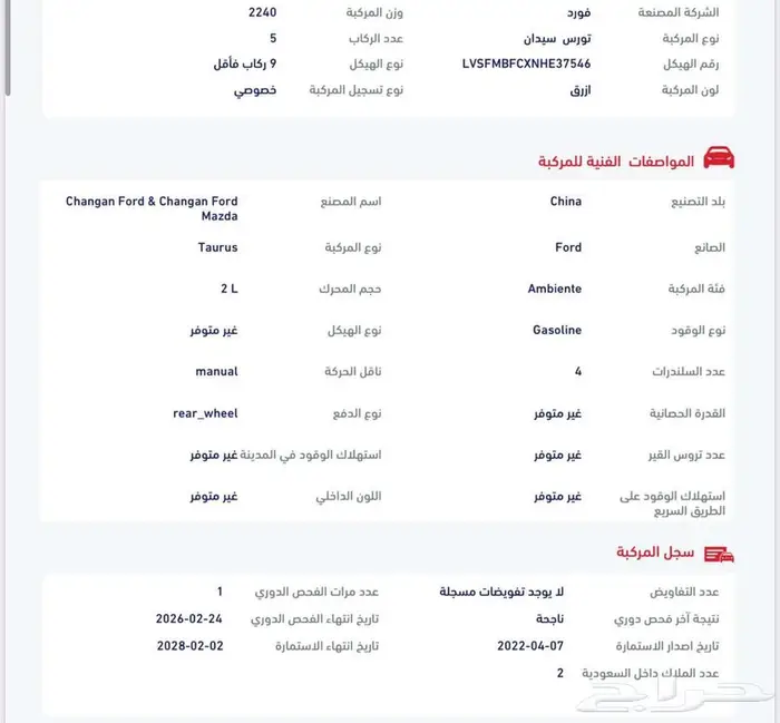 فورد تورس موديل 2022 8