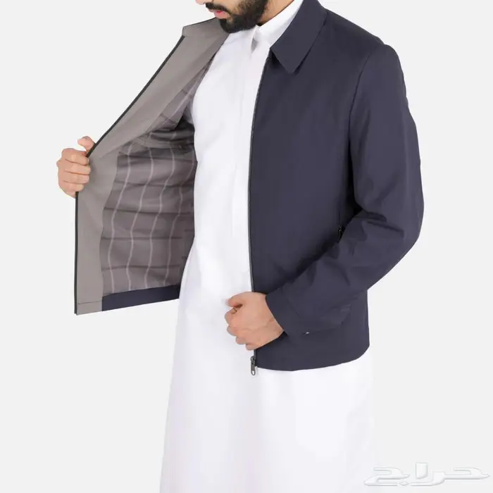 جاكيت رجالي رسمي بسحاب أمامي 8