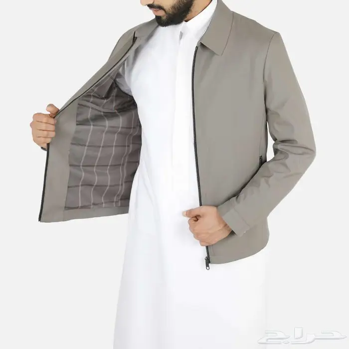 جاكيت رجالي رسمي بسحاب أمامي 7