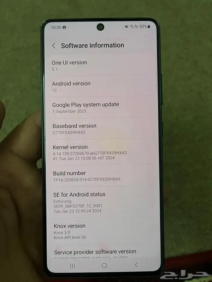 Samsung S10 Lite 8 GB RAM 128 GB storage 7
