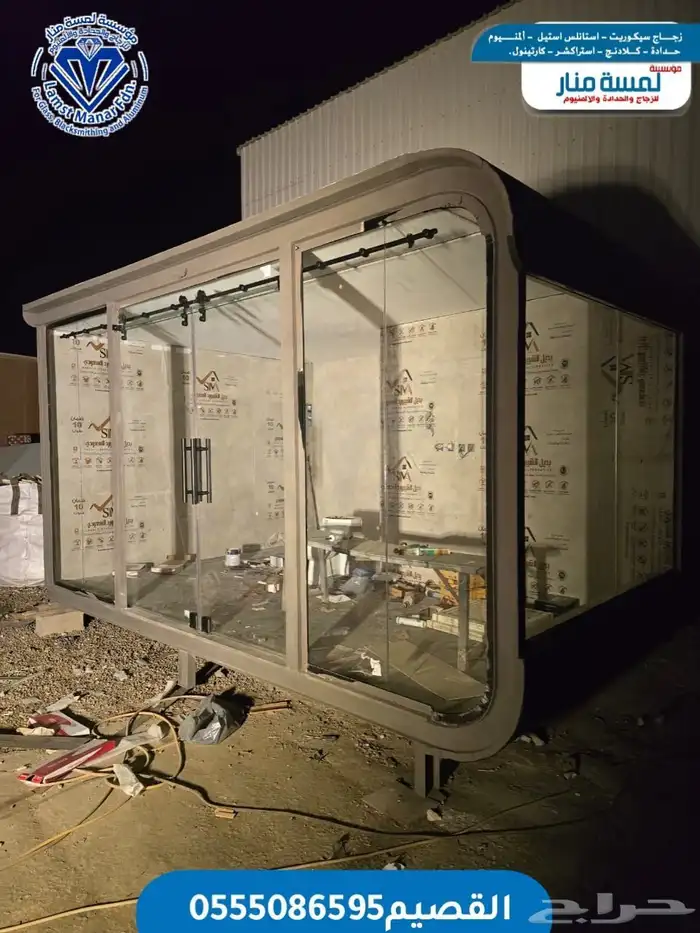 واجهات زجاج مع ابواب سحاب 2