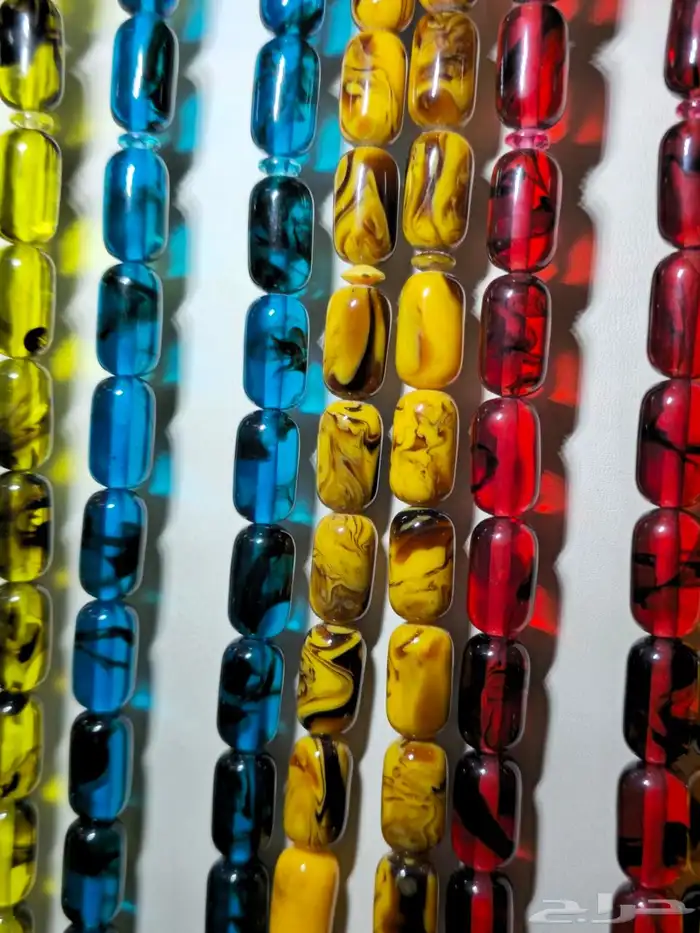 سبح تراب الكهرمان قص صنوبري 6