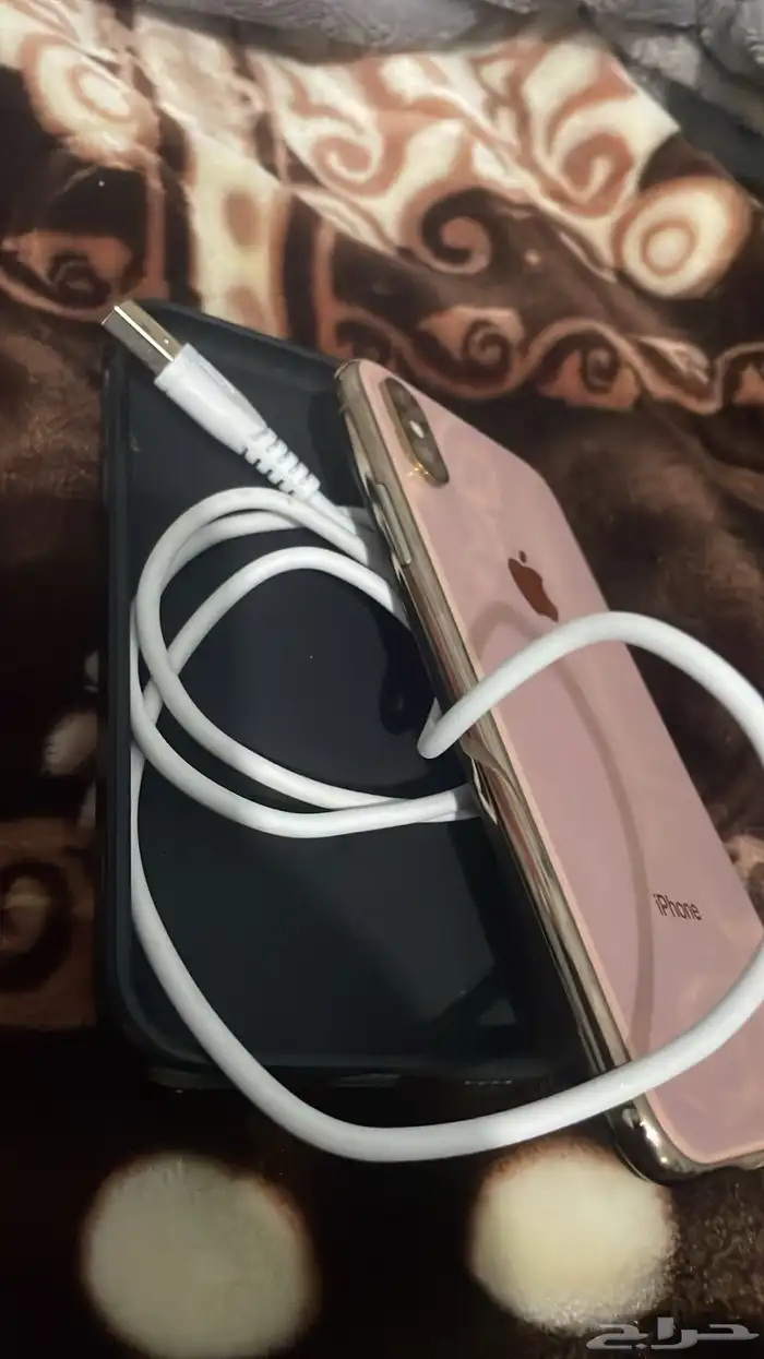 آيفون اكس إس ذهبي قيقا 256 بصمة وجه تعمل 2