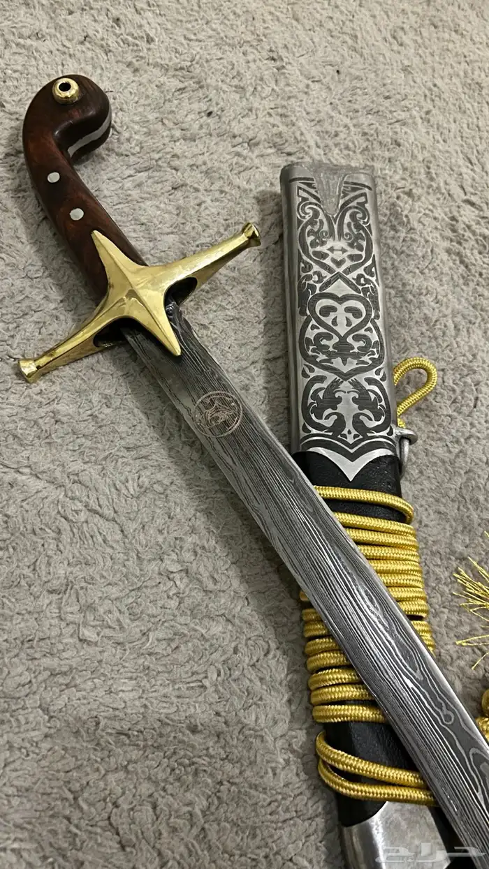 سيف شمشير جوهر دمشقي فضه تراث سيوف سكاكين سكين رحلات نوادر 5