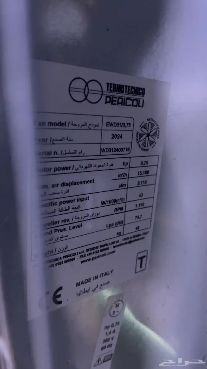 للبيع مروحة بيوت محميه 1