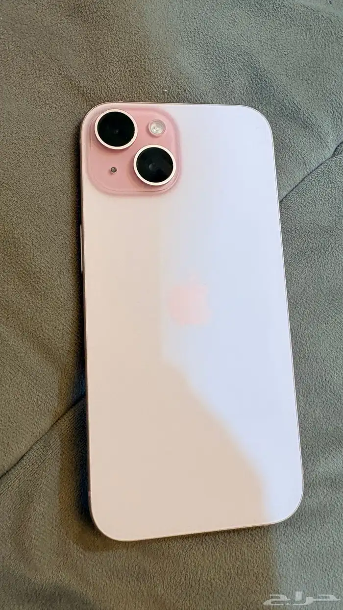 ايفون 15 عادي وردي 128 جيجا 1500 1