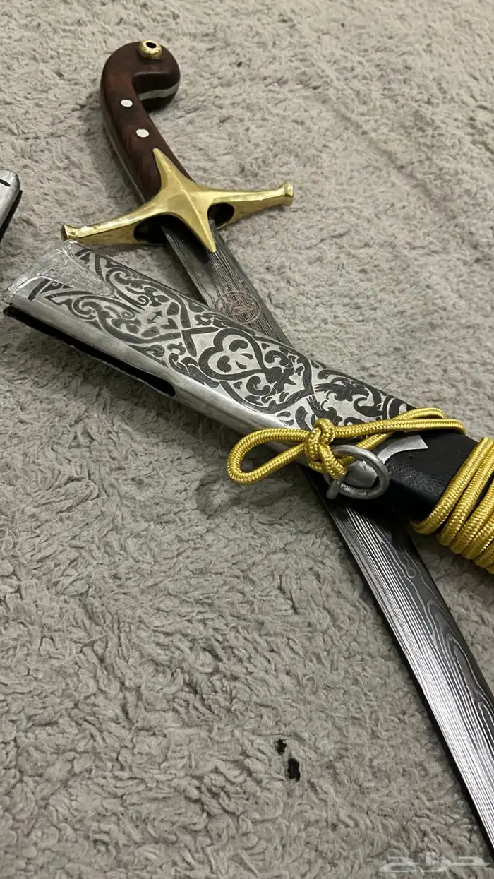 سيف شمشير جوهر دمشقي فضه تراث سيوف سكاكين سكين رحلات نوادر 24