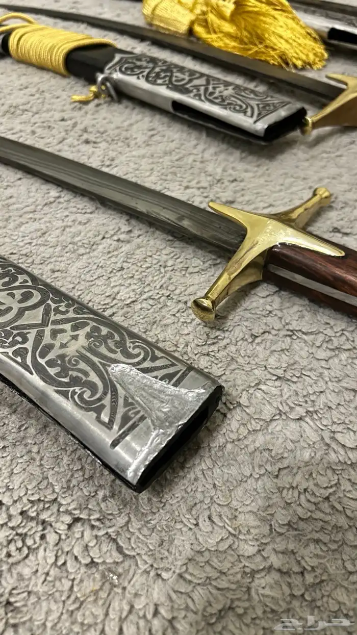 سيف شمشير جوهر دمشقي فضه تراث سيوف سكاكين سكين رحلات نوادر 6