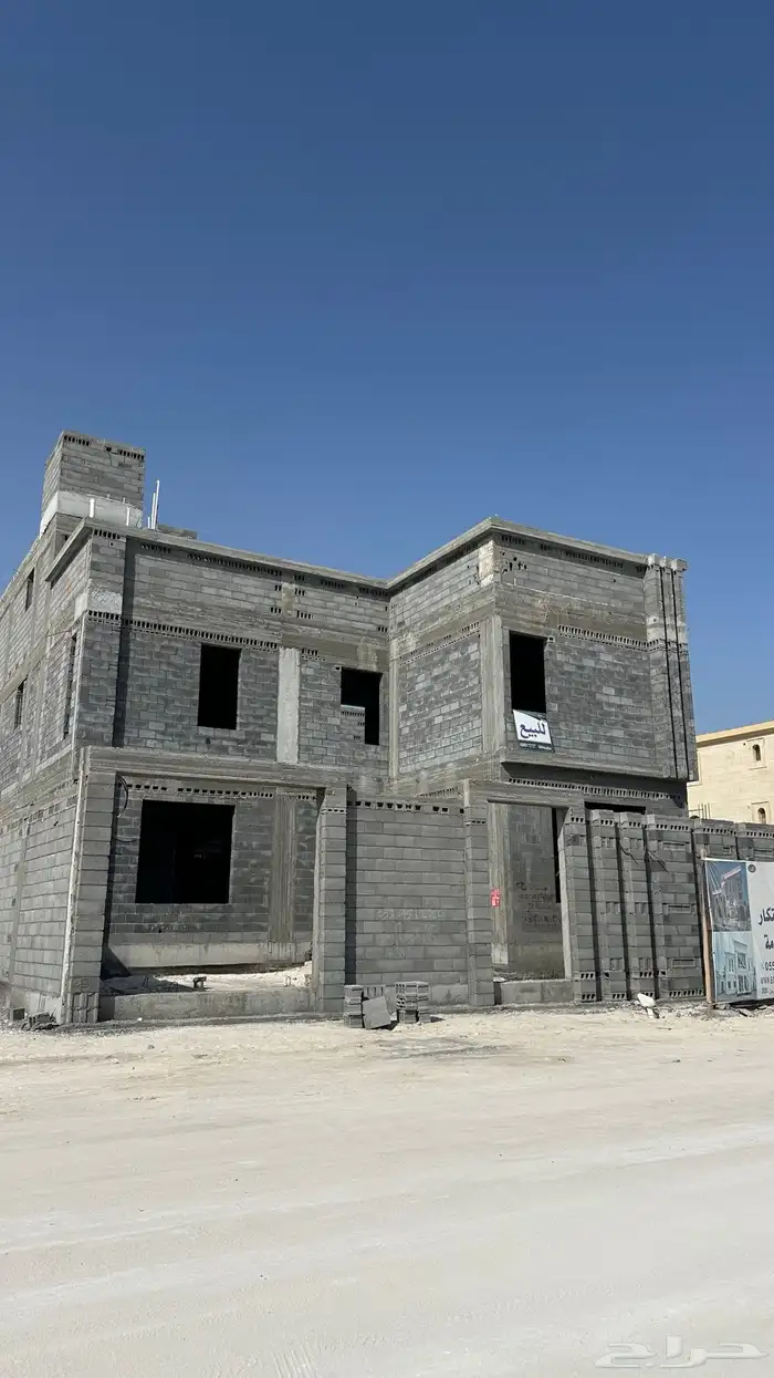بيت جاهز للتشطيب حي الشاطئ واجهه شرقية اول حي للكرنيش 0