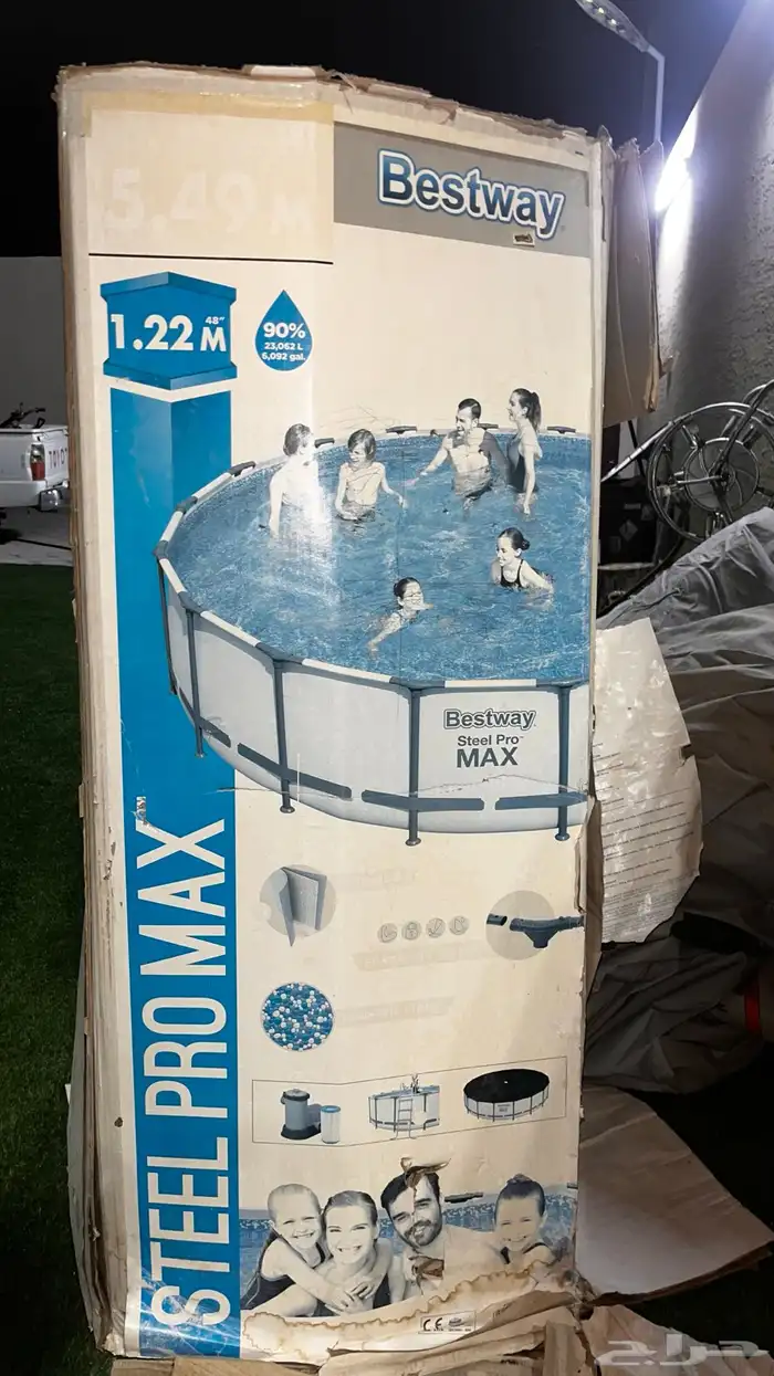 مسبح للبيع 5.49 متر والارتفاع 1.22 متر 3