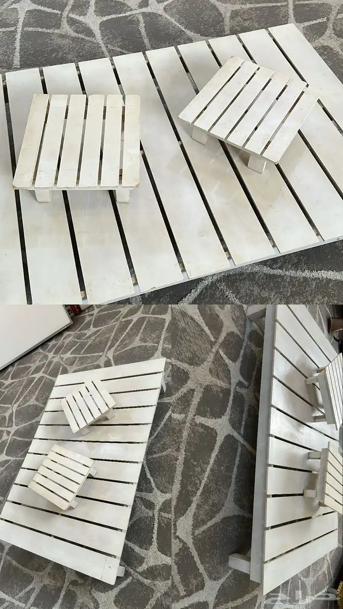 طاوله تلفاز   طاوله خشب مع الخدمه حقتها   طاولة كنب 3