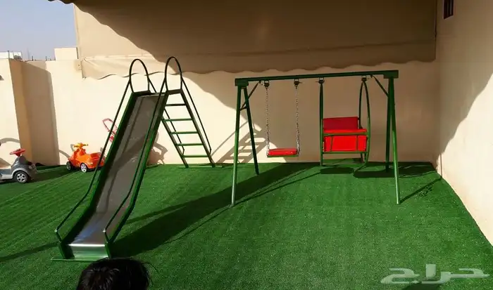 مراجيح حديد وطني - طقم مراجيح حديدية وزحاليق بعدة اشكال 3