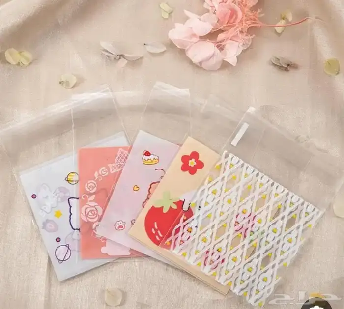 اكياس لاصق كوكيز حلويات هدايا كيس رول 1