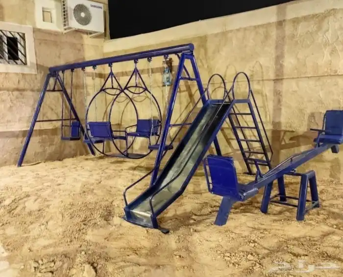 مراجيح حديد وطني - طقم مراجيح حديدية وزحاليق بعدة اشكال 6