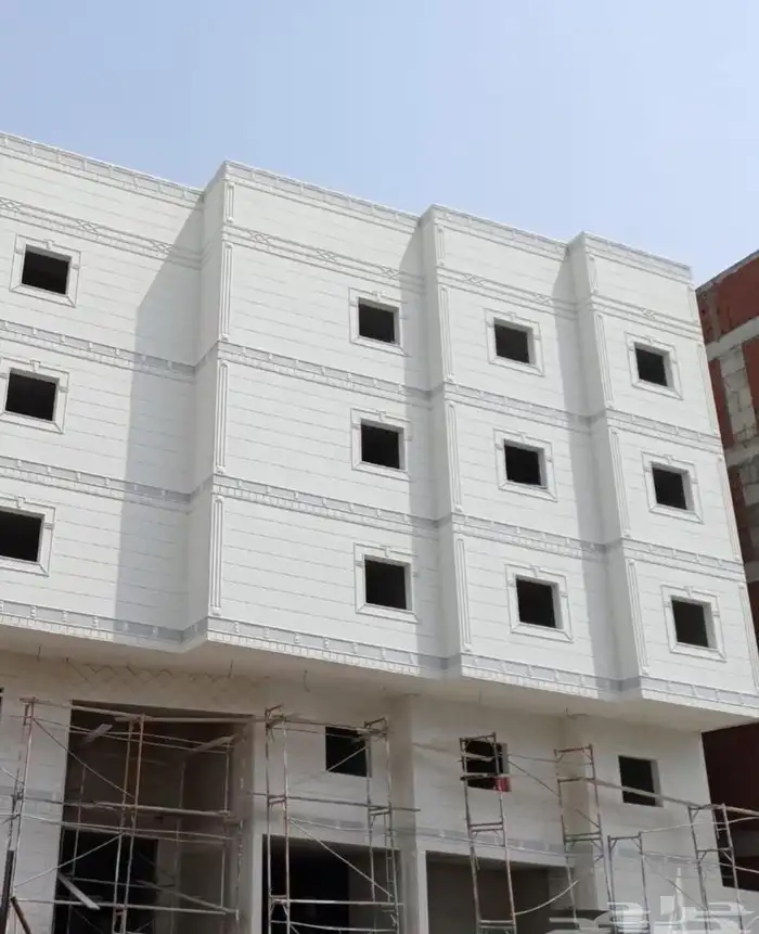 ديكورات خارجية اسمنتيه لياسه ملونه بطحاء الرياض بديل الحجر 3