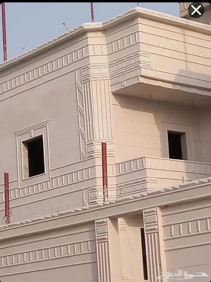 ديكورات خارجية اسمنتيه لياسه ملونه بطحاء الرياض بديل الحجر 1