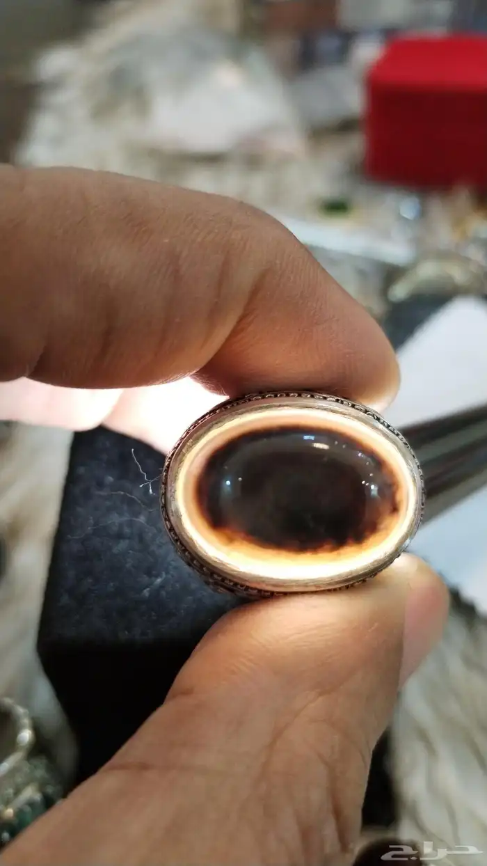 خاتم عقيق سليماني بقراني هندي 2