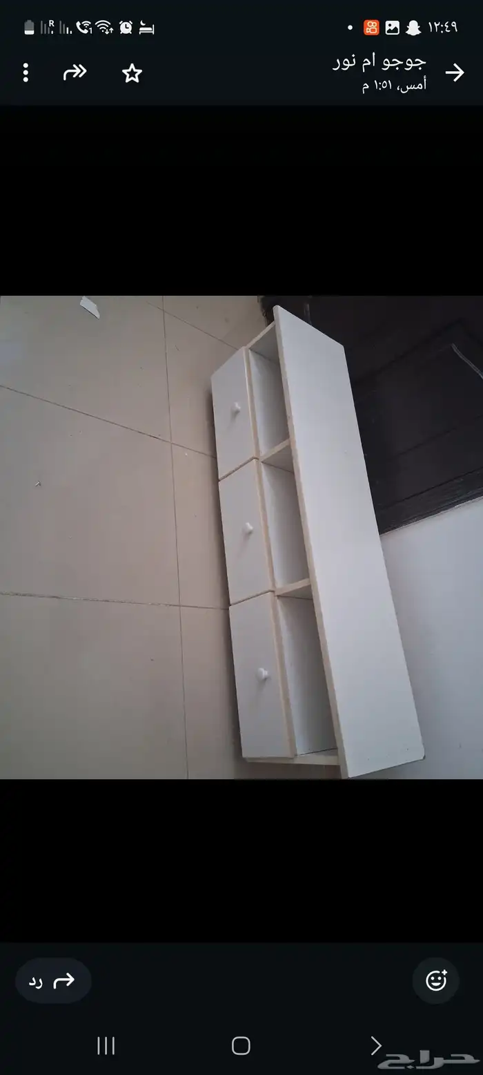 طاوله تليفزيون جديده مع دولاب جديد للغرفة الضيوف 1
