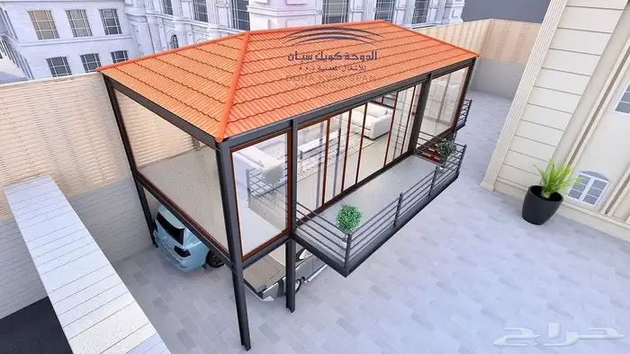 مجالس وغرف زجاجية خارجية 3