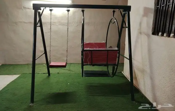 مراجيح حديد وطني - طقم مراجيح حديدية وزحاليق بعدة اشكال 2