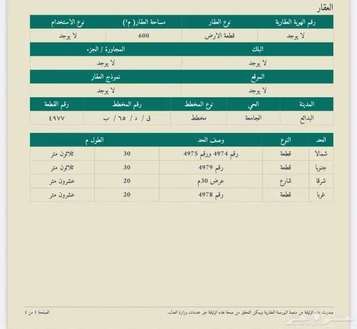 للبيع ارض تجارية حي الجامعة 0