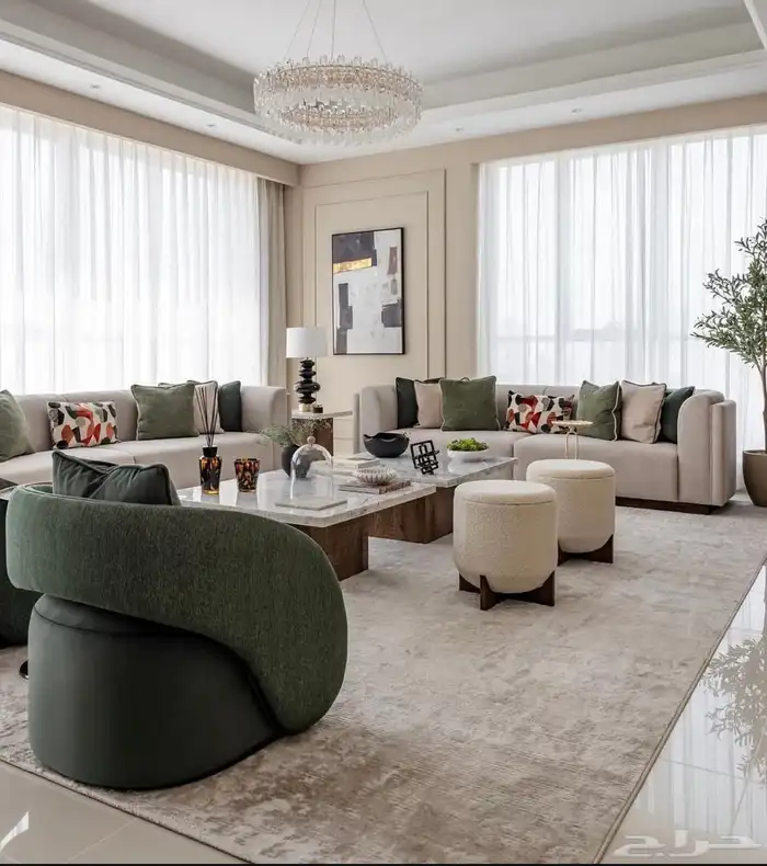 تفصيل جميع انواع الكنب والجلسات الارضي والستائر 7