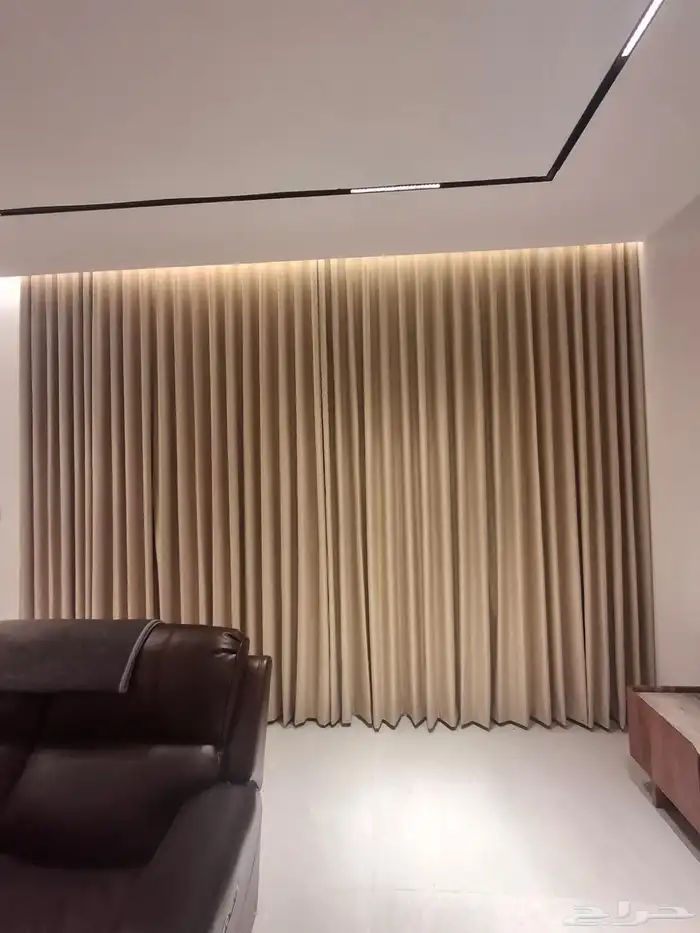 ستائر ويفي شيفون لنن وبلاك اوت عازل المتر65 5