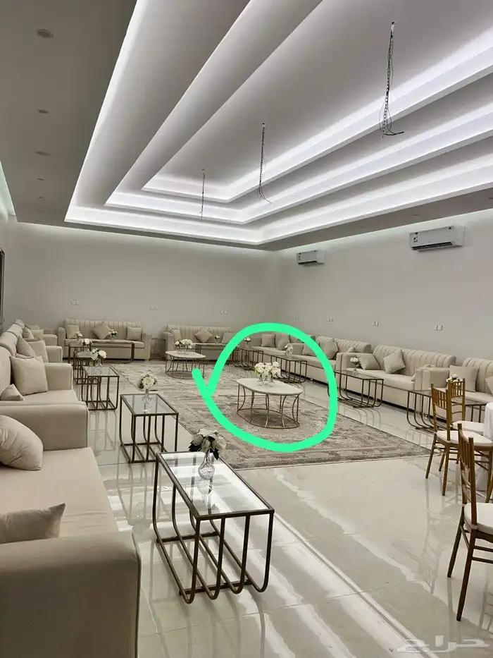 لتاجير الكنب وطاولات مكيفات صحراوية تنسيق ورود كوش حفلات كنب 7