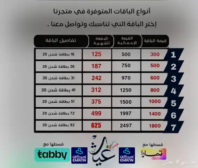تقسيط جوالات وبطاقات سوا فوري 0