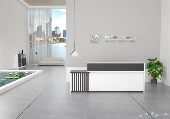 مودرن مكتب طقم فخم كامل لون ابيض  مكتب كنب كرسي طاولة اجتماع 26