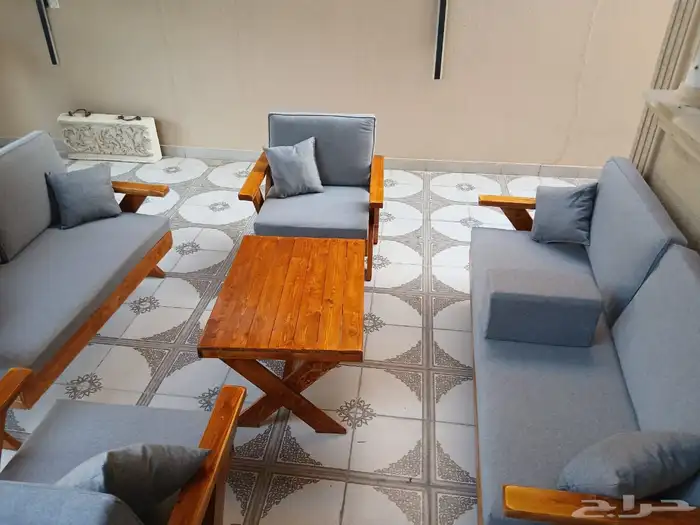 تفصيل جلسات خارجيه وكراسي خشب 5