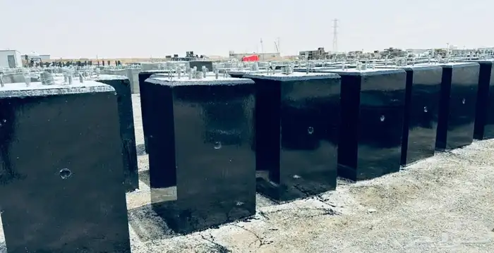قواعد إنارة حواجز خرسانية مناهيل 13