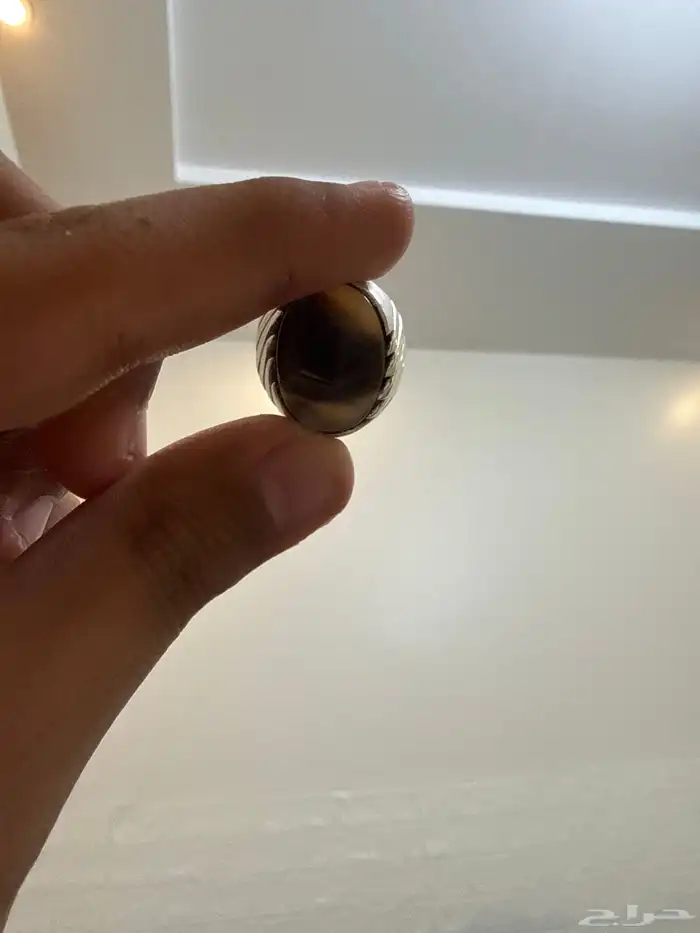خاتم عقيق يمني فضه بلكامل 4