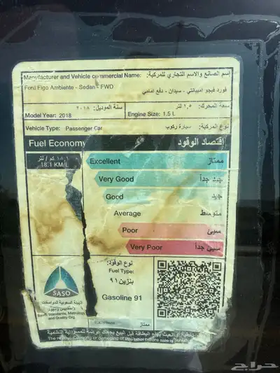 فورد فيجو 2018 index