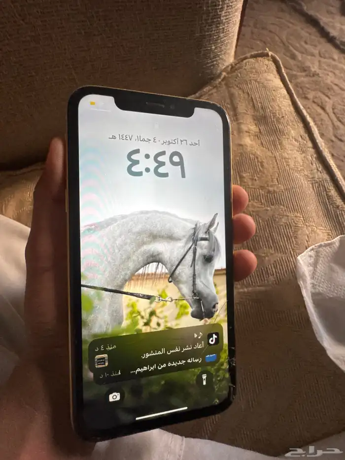 iPhone XR للبيع مستعجل السعر 500 ريال يجي شاشة حماية اثنين 0