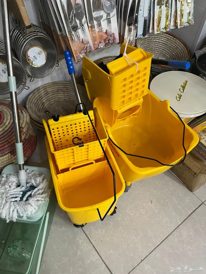 سطل نظافه غسيل سطل غسيل بكفرات اشكال الوان مقاسات 6