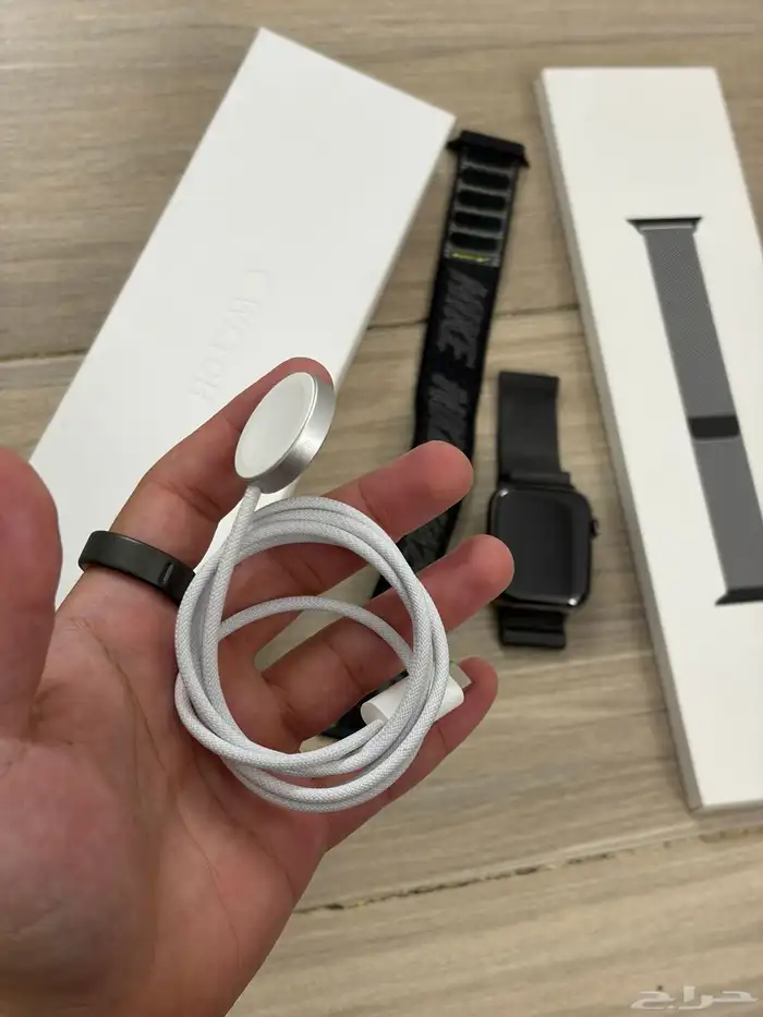 Apple Watch Series 9 45mm Graphite cellular ساعه ابل 9
