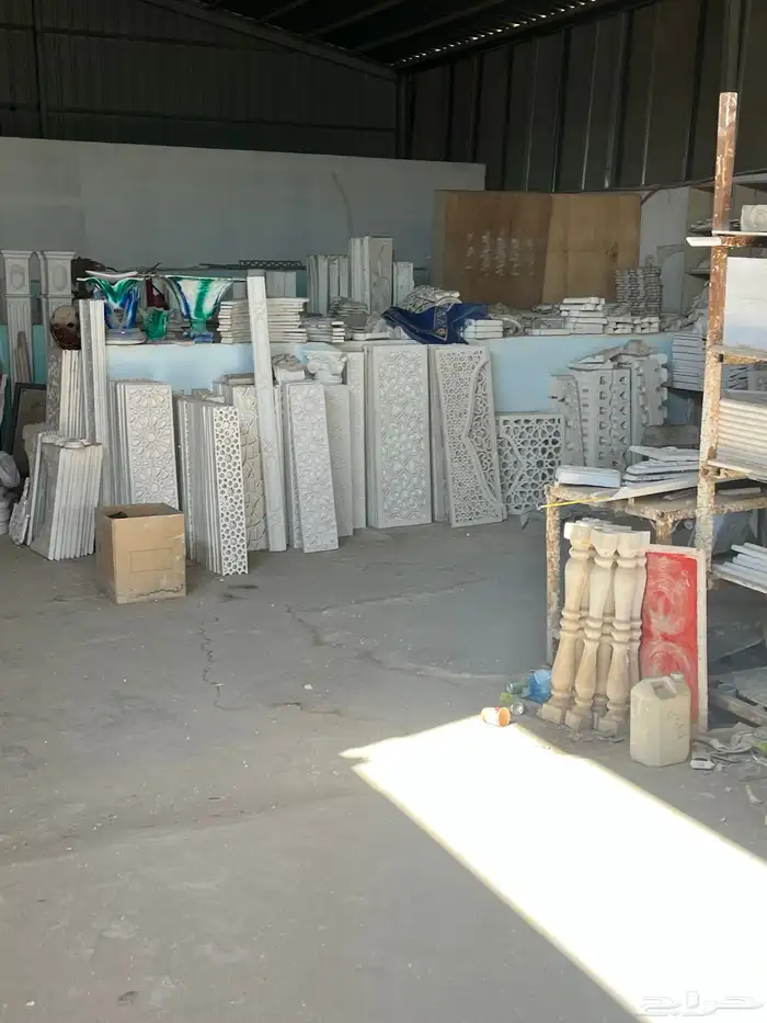 فرصة ذهبية للبيع مصنع ديكورات جبس 1000قطعه ب 4000 ريال فقط 53